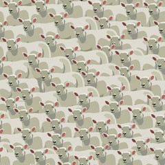 Seamless pattern all sheep, bedtime counting sheep, vector