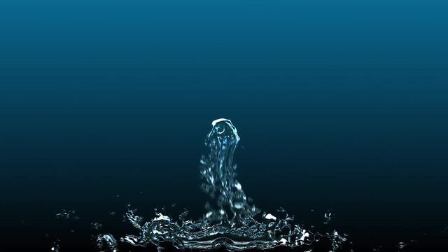 湧水、湧き出る水、青系の水
