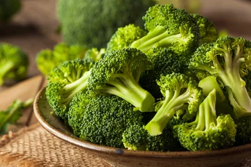 Poster Healthy Green Organic  Raw Broccoli Florets © Brent Hofacker