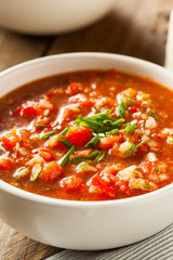 Spicy Homemade Gazpacho Soup