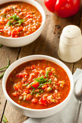 Spicy Homemade Gazpacho Soup