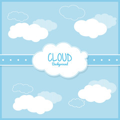 Cloud design. Wheater icon. Colorful illustration
