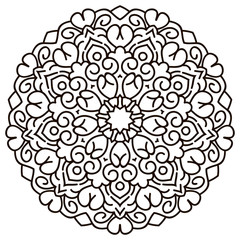 Vector mandala round. 