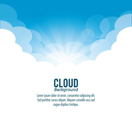 Cloud design. Wheater icon. Colorful illustration
