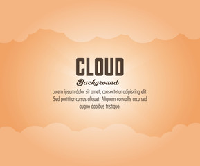 Cloud design. Wheater icon. Colorful illustration