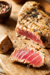 Homemade Grilled Sesame Tuna Steak