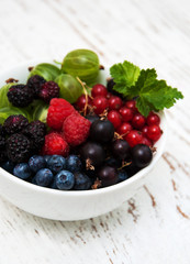 bowl with berries