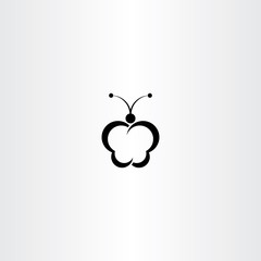 butterfly icon symbol vector element