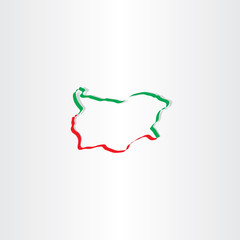 bulgaria map vector icon symbol