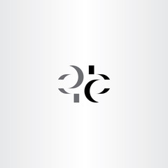 letter e and a stylized logo symbol vector icon