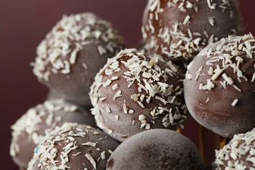 Chocolate cake pops