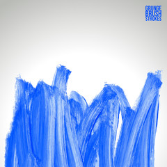 Brushstroke and texture. Vector design. Underline and border.