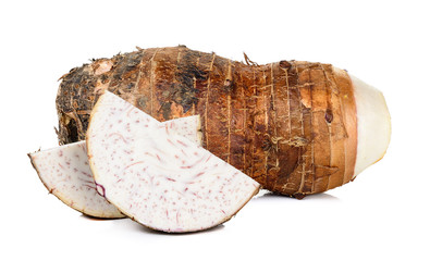 taro isolated on white background