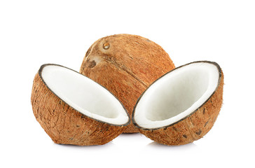 coconut isolated on the white background