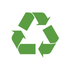 Obraz premium recycling icon, ecology green icons set on white background