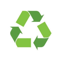 recycling icon, ecology green icons set on white background