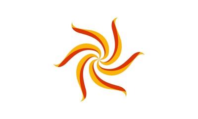 The concept of synergy sun logo