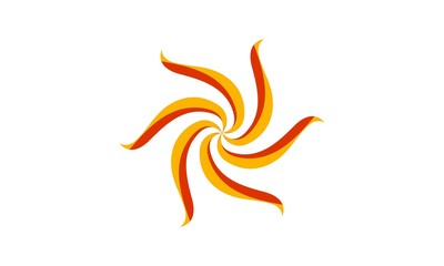 The concept of synergy sun logo