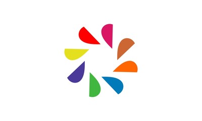 Fototapeta na wymiar colour logo design vector