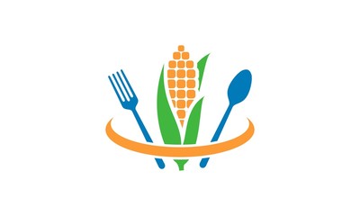 corn food logo