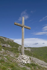 Holzkreuz in Istarske Toplice