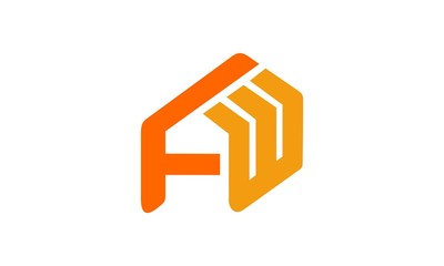 Home letter A and E logo design