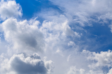 White cloud in the blue sky
