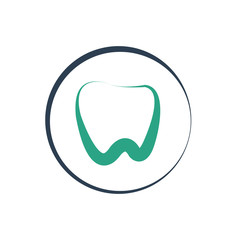 Fototapeta premium Dentist Dental Tooth vector logo icon