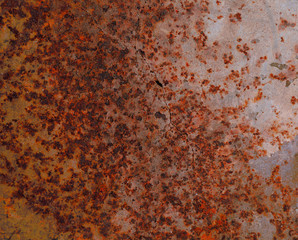 Metal texture with corrosion damages