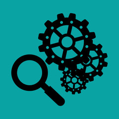 Obraz premium Process design. Solution and business concept. Flat illustration