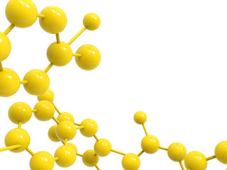yellow molecule structure