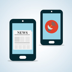News design. Broadcasting concept. communication icon