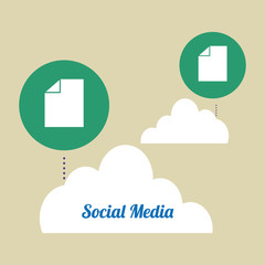 Social media design. media icon. communication concept, 