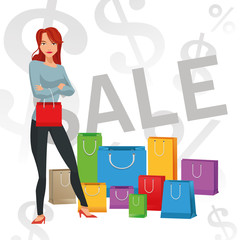 Shopping design. commerce icon. Colorful design 