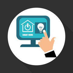 Smart home design. Technology icon. system concept