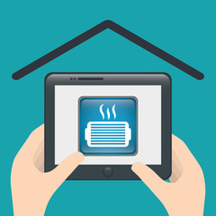 Smart home design. Technology icon. system concept