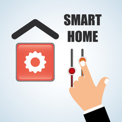 Smart home design. Technology icon. system concept