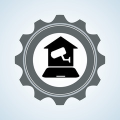 Smart home design. Technology icon. system concept