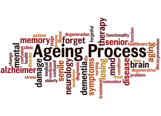 Ageing Process, word cloud concept 9