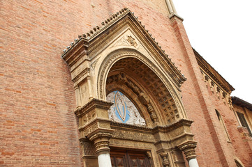 Obraz premium Details architecture of city Senigallia. Cathedral