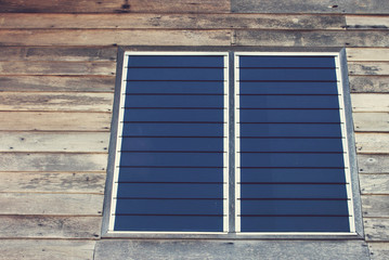 Fototapeta premium Vintage,old window with wood background