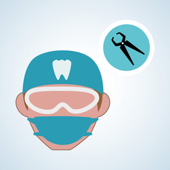 Dental care design. health concept. medical care icon, editable vector