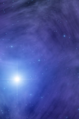 Milky way stars and star-dust in deep space / cosmos.