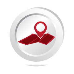Map pin button icon