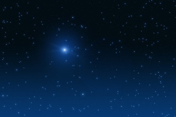 Milky way stars and star-dust in deep space / cosmos.