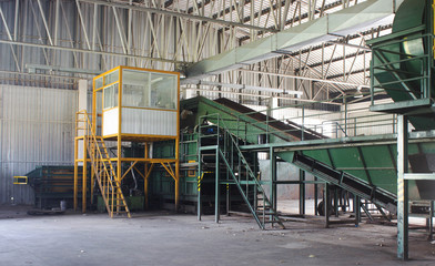Old factory garbage,Waste recycling plant