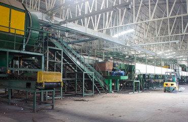 Old factory garbage,Waste recycling plant