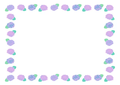 あじさい イラスト 背景 フレーム Stock Vector Adobe Stock