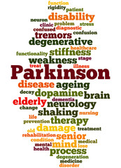 Parkinson, word cloud concept 6