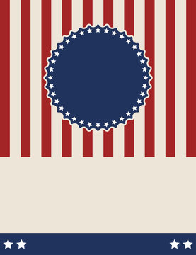 American patriotic vintage style background
